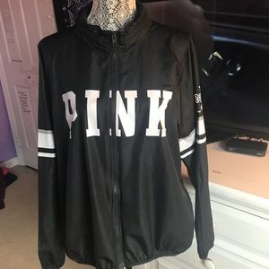 VS PINK Black rain jacket